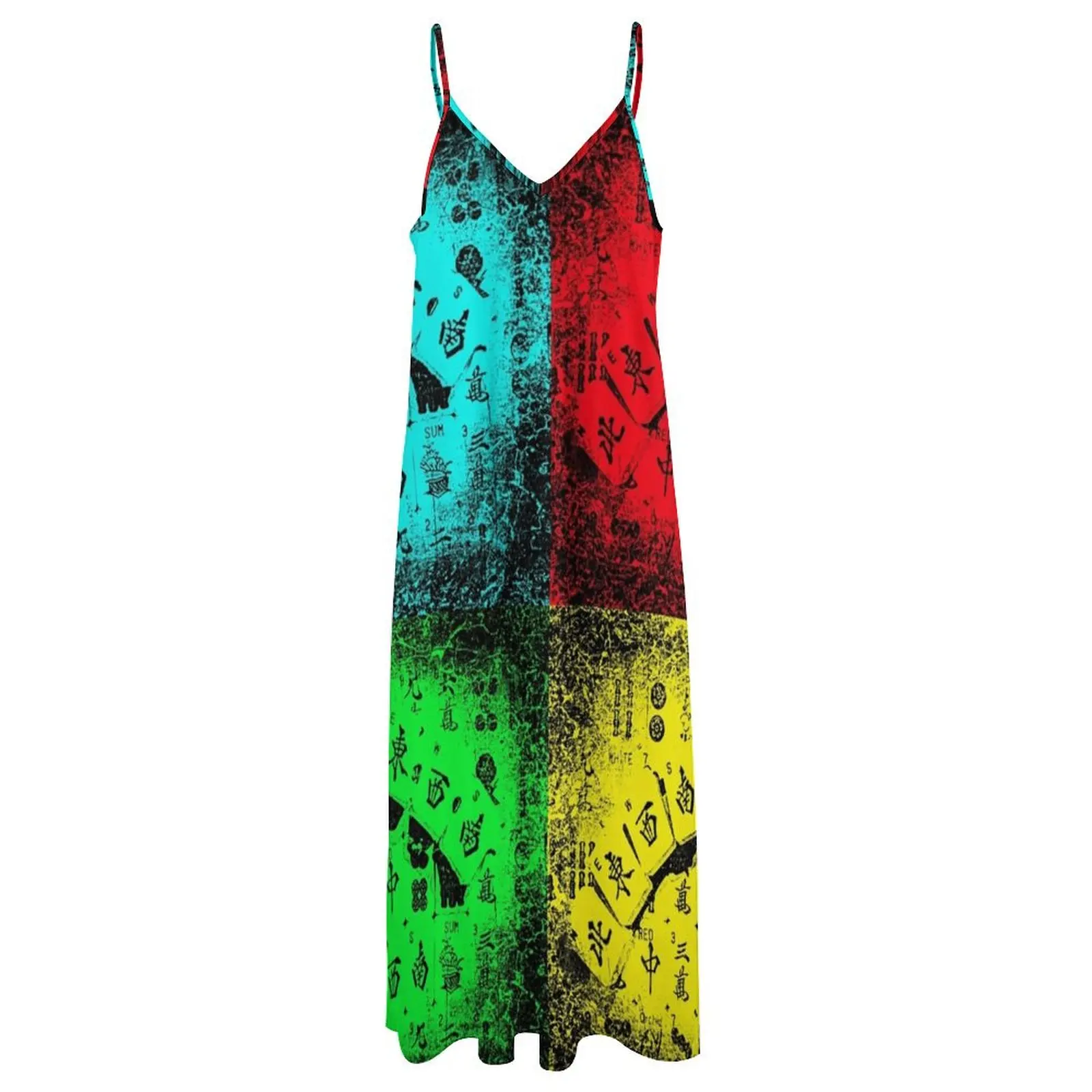 Mah Jongg NEWS Pop Art Sleeveless Dress Long veiled dresses clothing women summer 2024 summer outfits for women 2024