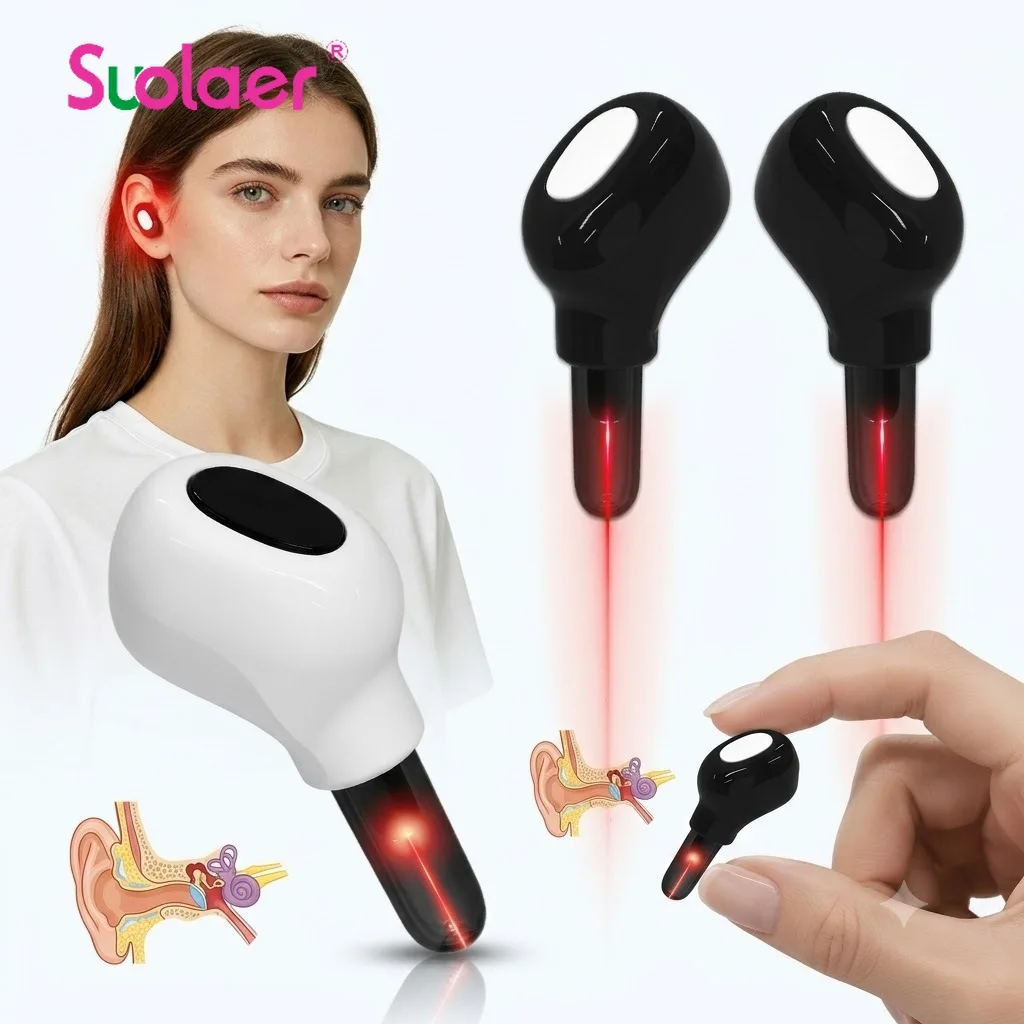 

Earplug Otitis Media 650nm Laser Ear Therapy Device | Tinnitus Relief Earplug for Otitis Media, Rhinitis & Sinusitis Care