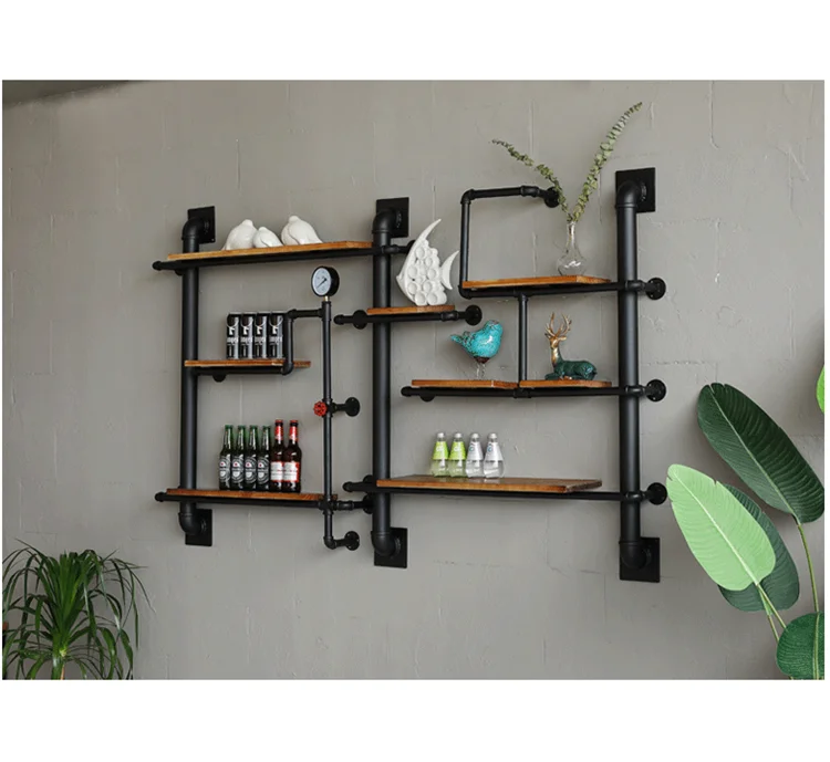 Metal pipe racks for home decoration and storage