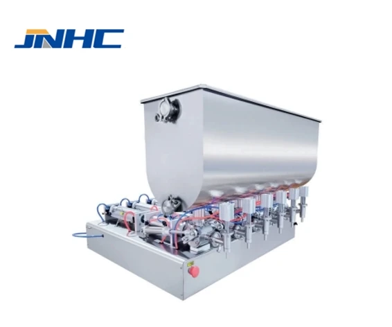 

Semi Automatic 2-4-6 Nozzles Pneumatic Piston Cylinder Control Filling Machine for Viscous Liquid Bottles Cans Jars Vials