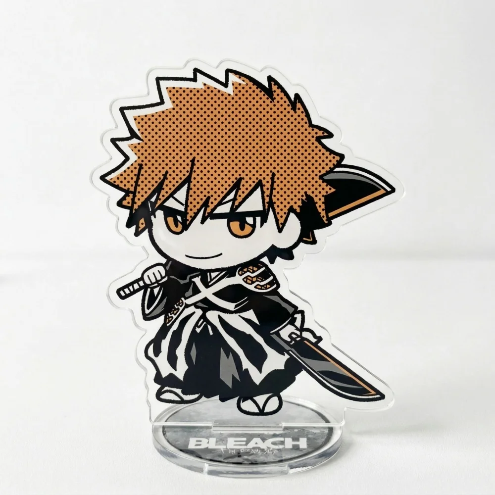 Anime Bleach Acrylic Stand for women and men, Ichigo Kurosaki figure stand keychain, desk decor, collection ornaments