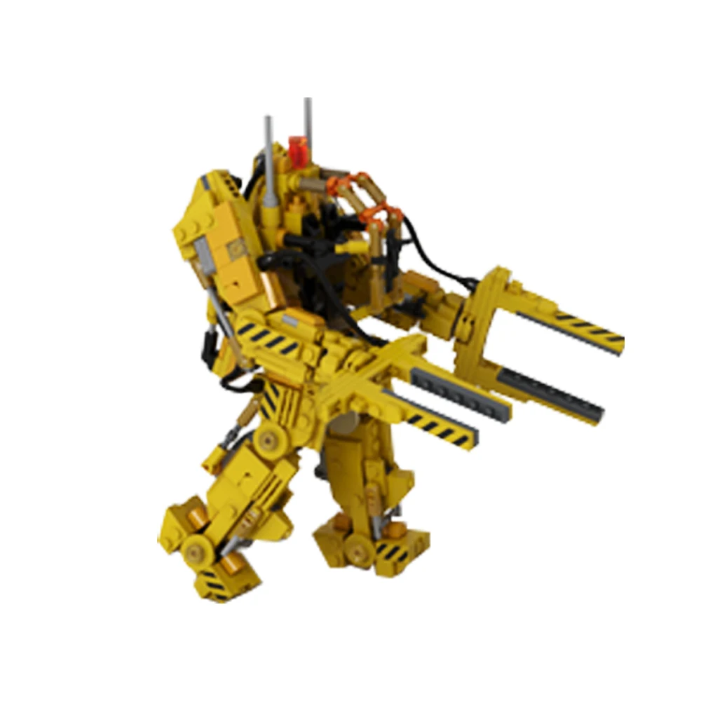 576PCS Micro Aliens Series PART V Powered Work Loader Robot  Action Figure building blocks Juguetes For Kids Toys Birthday Gifts