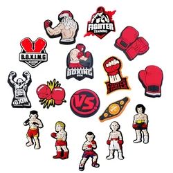 16Pcs Sports Shoe Decoration Charms for Clog, Boxing Shoe Charms, Shoe Decoration Party Gifts for Boys Men