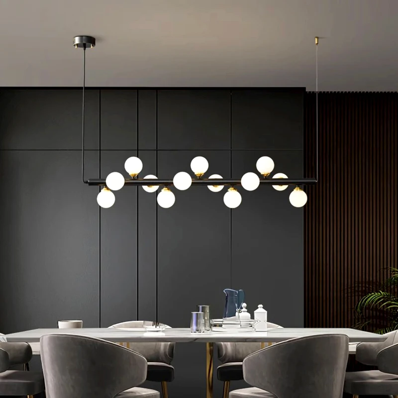 Imagem -02 - Modern Led Pendant Lights para Sala de Jantar Iluminação Interior Lâmpada do Teto Pendurado Luz Lustres para Sala de Estar Iluminação