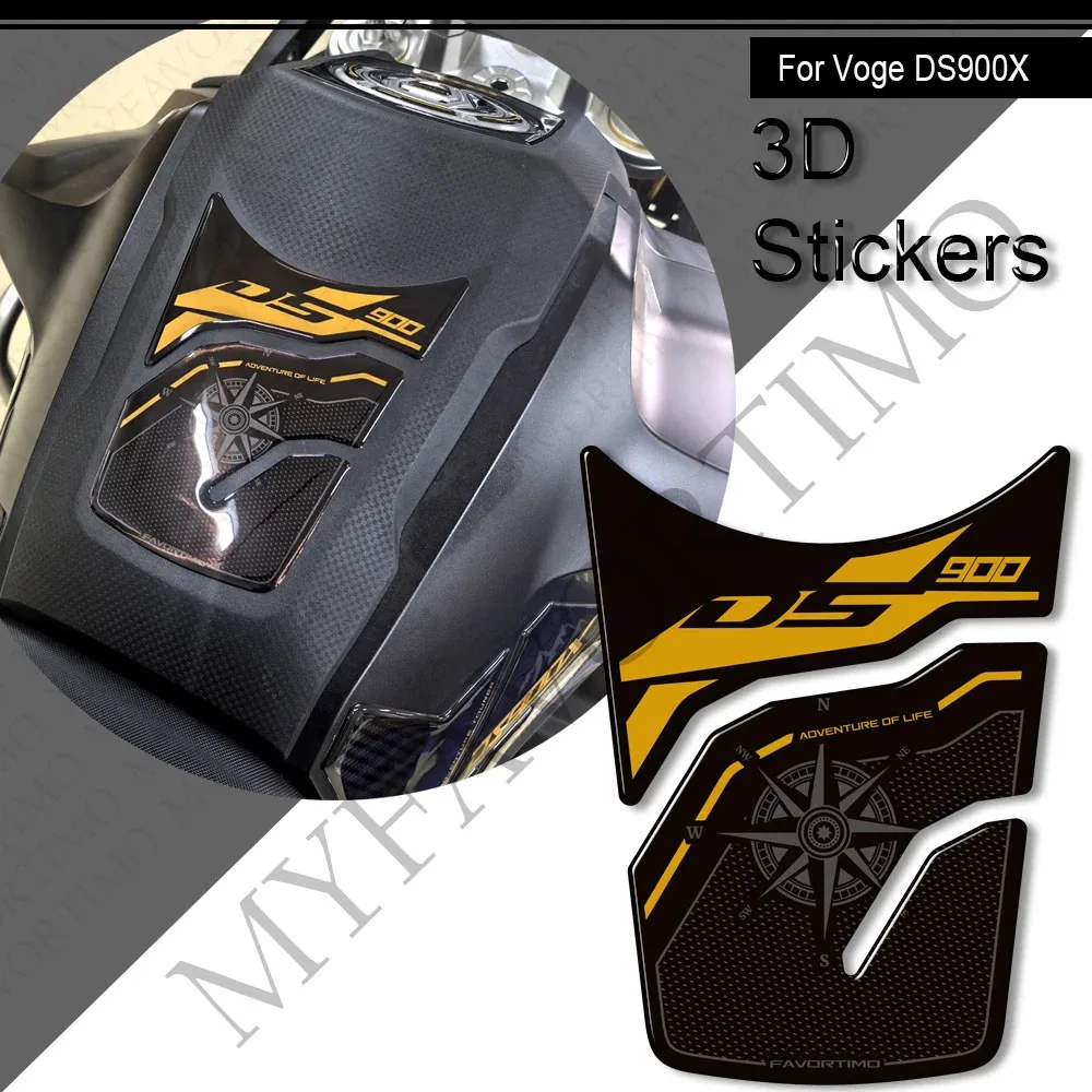 

2024 2025 Motorcycle For VOGE DS900X 900DSX 900 DSX Adventure Tank Pad Gas Fuel Oil Protector Stickers Decals Fairing Fender