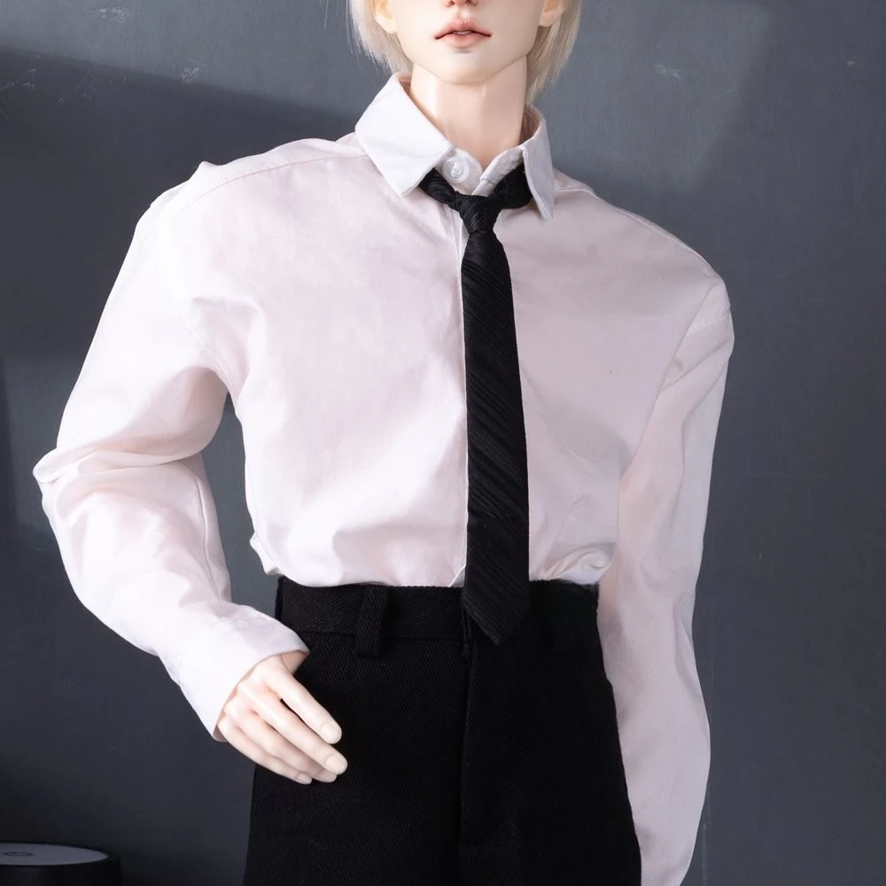 เสื้อผ้าตุ๊กตาสำหรับตุ๊กตา BJD ชาย 75 ซม. 1/3 เสื้อเชิ้ตสีขาวแขนยาว ชุดแต่งตัว ของเล่นบ้านตุ๊กตา อุปกรณ์เสริมตุ๊กตา ไม่มีตุ๊กตา