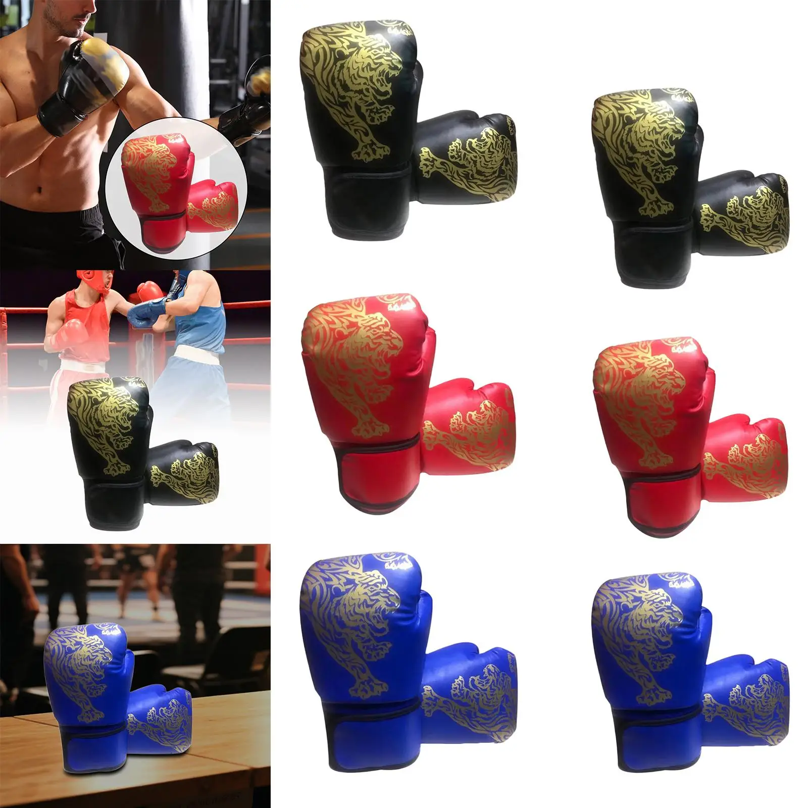 

Boxing Gloves Mitts Versatile Comfortable Half Finger Heavy Bag Gloves for Arts