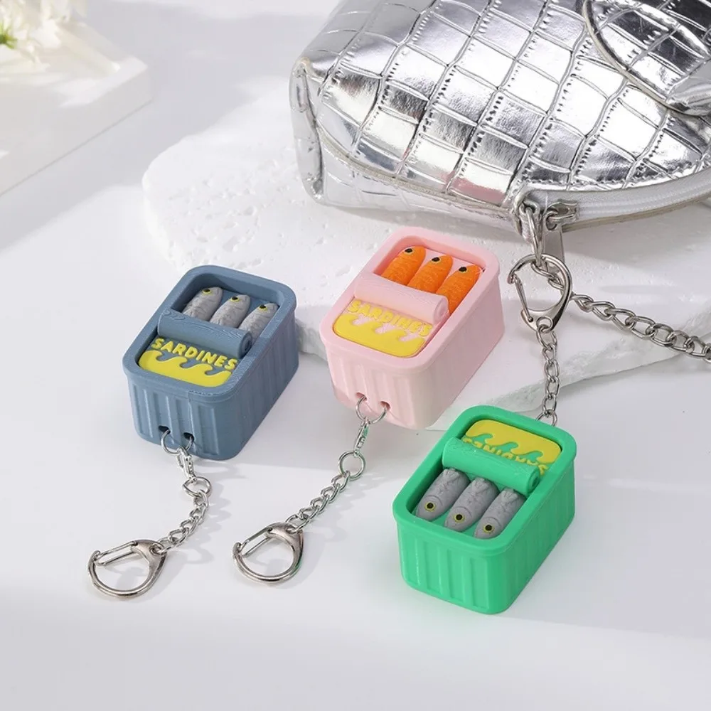 3D Printed Sardine Clicker Press Sound Device Cute Design Novelty Sardine Tin Decompression Button Simulation
