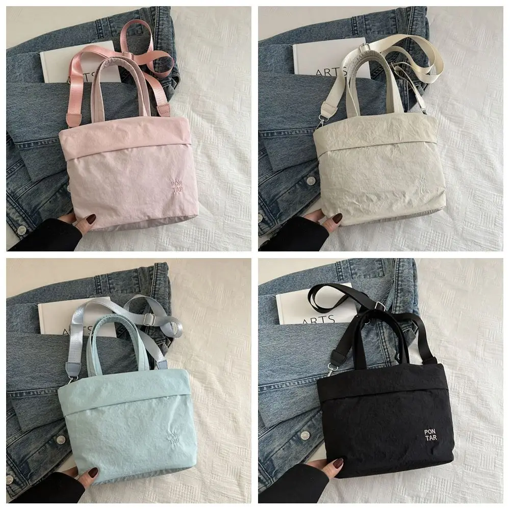 Fashion Quick-dry Nylon Shoulder Bag Harajuku Coin Pouch Sport Crossbody Bag Solid Color Tote Mobile Phone Pack Male view 6