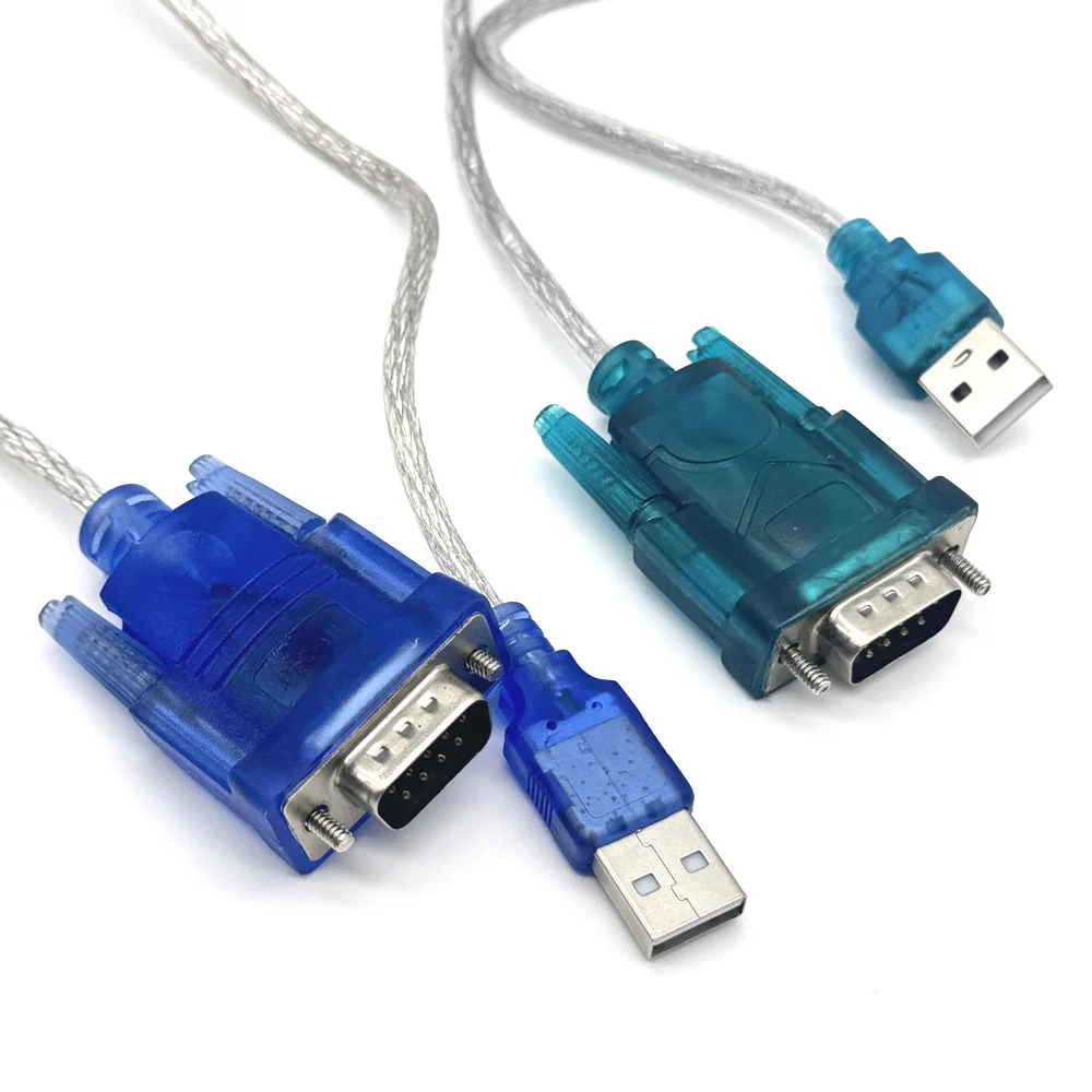 High Quality USB To Serial RS-232 DB9 9Pin Chipset Support Adapter USB RS232 Ch340 Cable WIN10 Converter Printing Cable