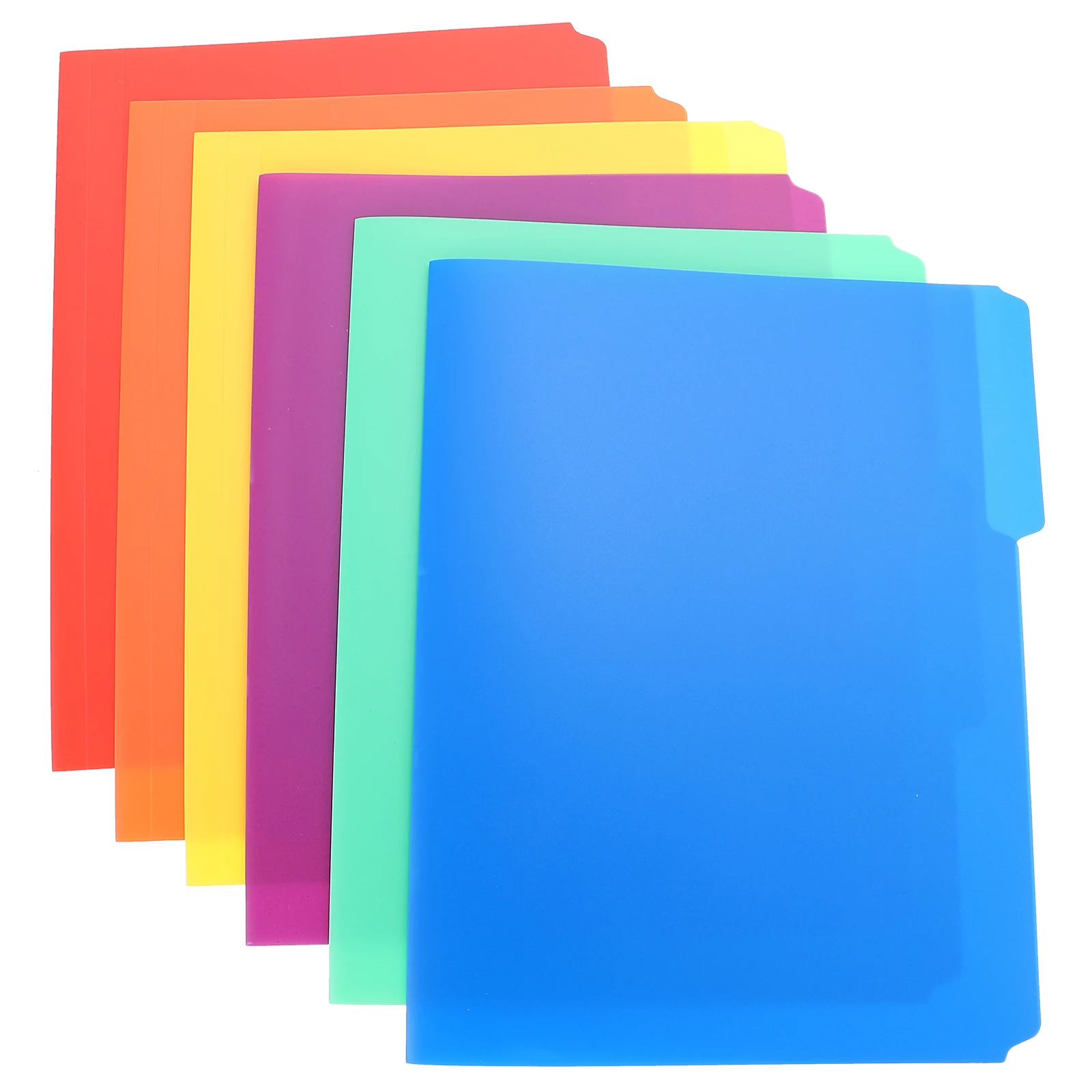 

6pcs A4 Paper Plastic Paper Folder Folder Plastic Document Holder Office School Supplies File ganizer Storage Solution