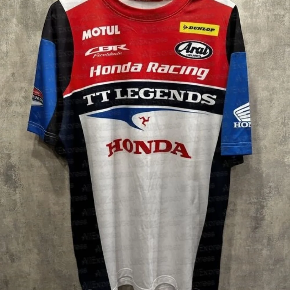 

MX GP для Honda HRC Racing, футболка для внедорожного мотоцикла, мужская мотоциклетная велосипедная футболка, лето 2025 г., дышащий быстросохнущий топ