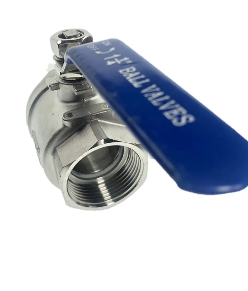 Female Straight Two-pieces Full Ports 304 Stainless Steel Ball Valve