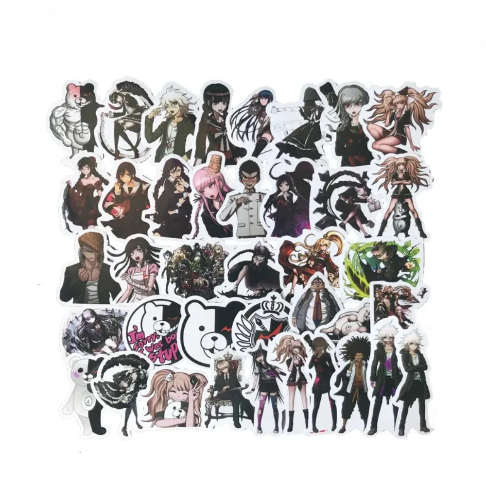 10/50Pcs Mixed Danganronpa Game Stickers DIY Snowboard Laptop Luggage Fridge Guitar Graffiti Waterproof Classic Kid Toy Sticker