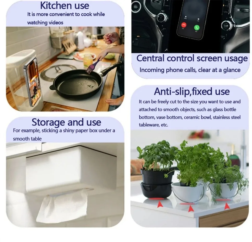 سيليكون شفط كأس جراب هاتف جبل مزدوج الوجهين ملحقات الهاتف حر اليدين حامل قبضة قوي لصور السيلفي ومقاطع الفيديو #6