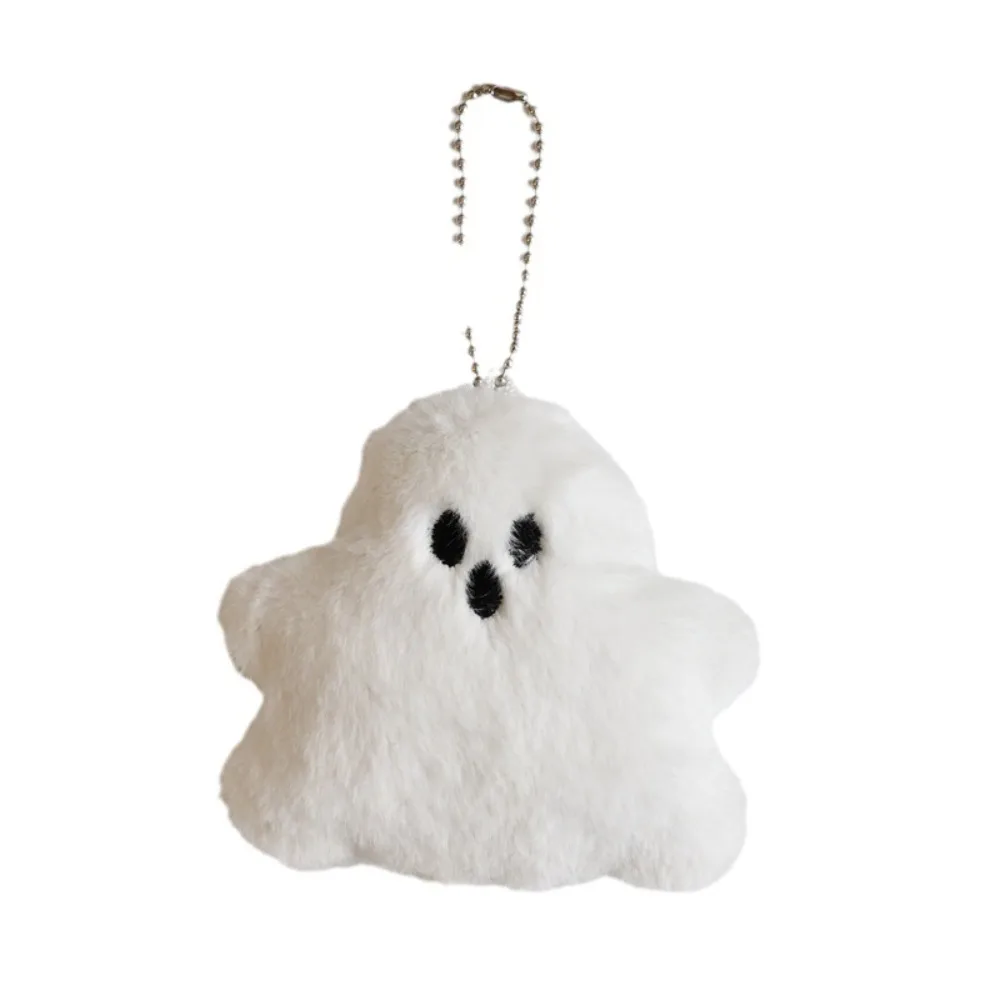 1–10 Stück niedliche weiße weiche Geister-Ornamente, Halloween-Anhänger, Rucksack-Taschen-Deko-Schlüsselanhänger für Halloween-Feiertagsparty-Geschenk – Detail 5
