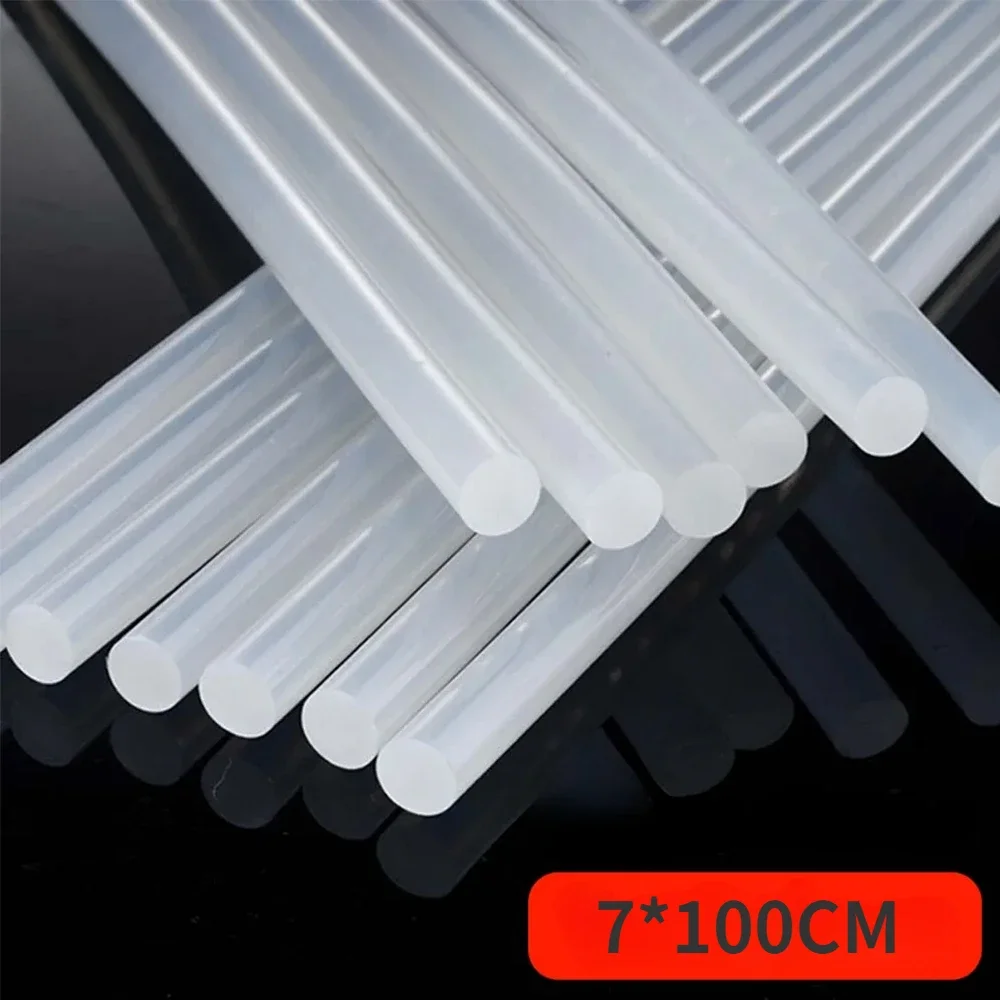 50/100Pcs Hot Melt Glue Sticks High Temperature Resistant Hot Glue Gun Sticks Rod 7mm High-Adhesive Craft Album DIY Repair Tool