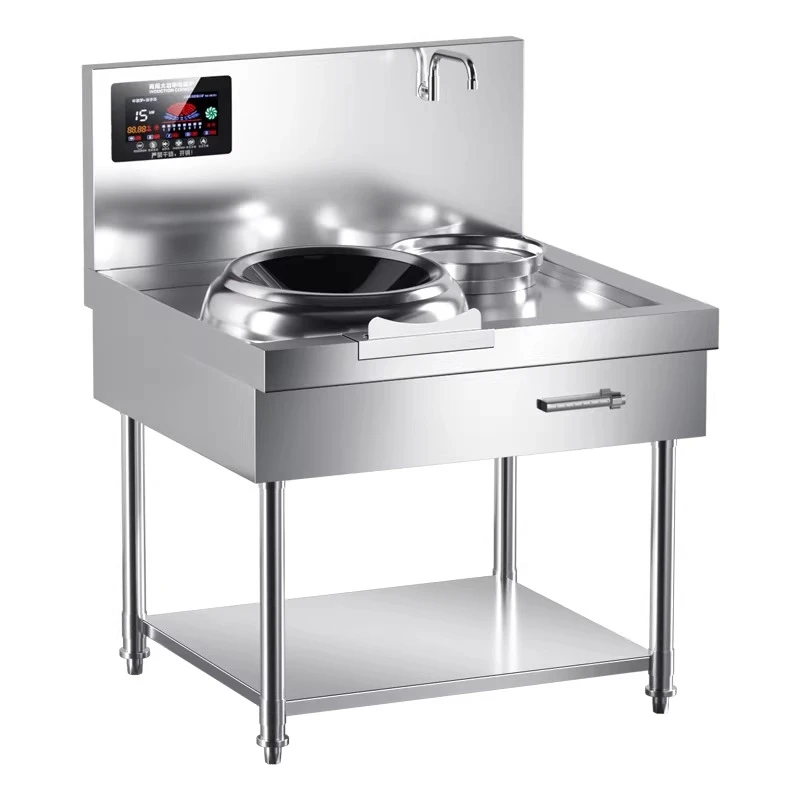 Commercial Induction Cooker 15KW Concave High-power Frying Stove 380V