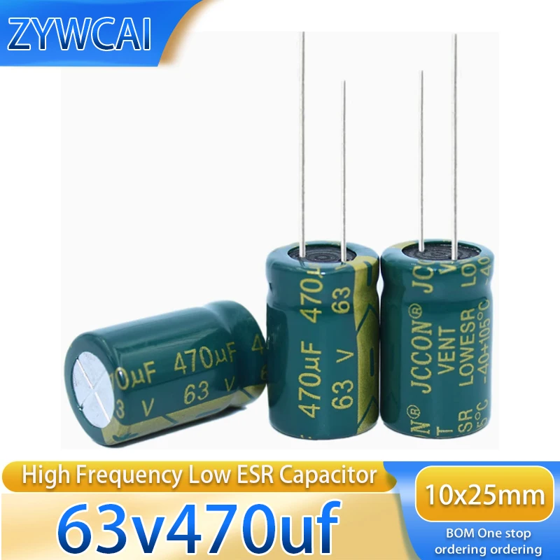 10x25 16v3300uf 25v2200uf 63v470uf 10PCS capacitor de alta frequência e baixa resistência