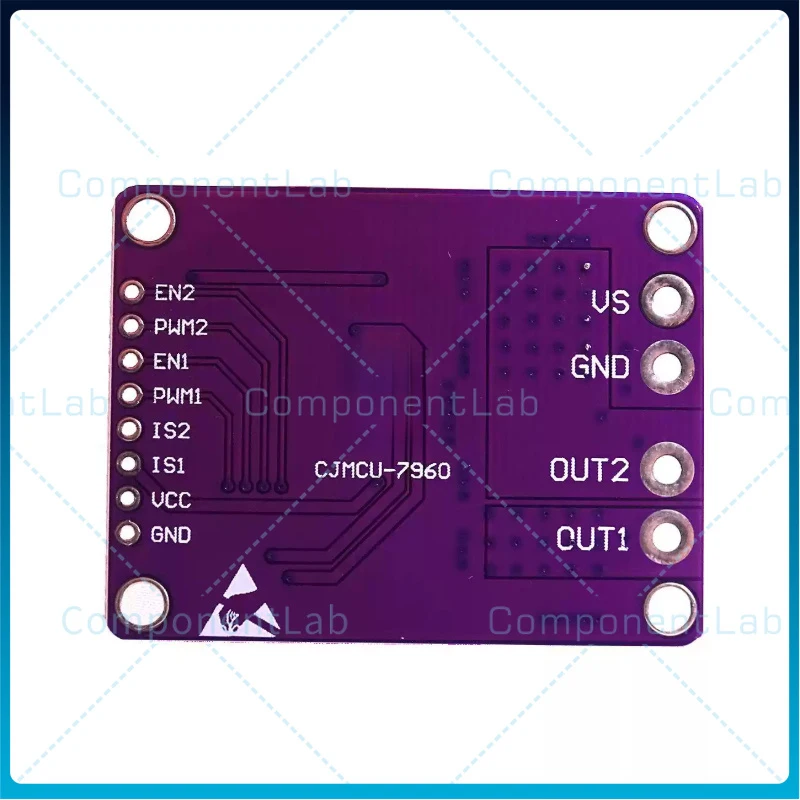 For CJMCU-7960 BTS7960 43A High Current DC Motor Driver Module Smart Car Drive Board