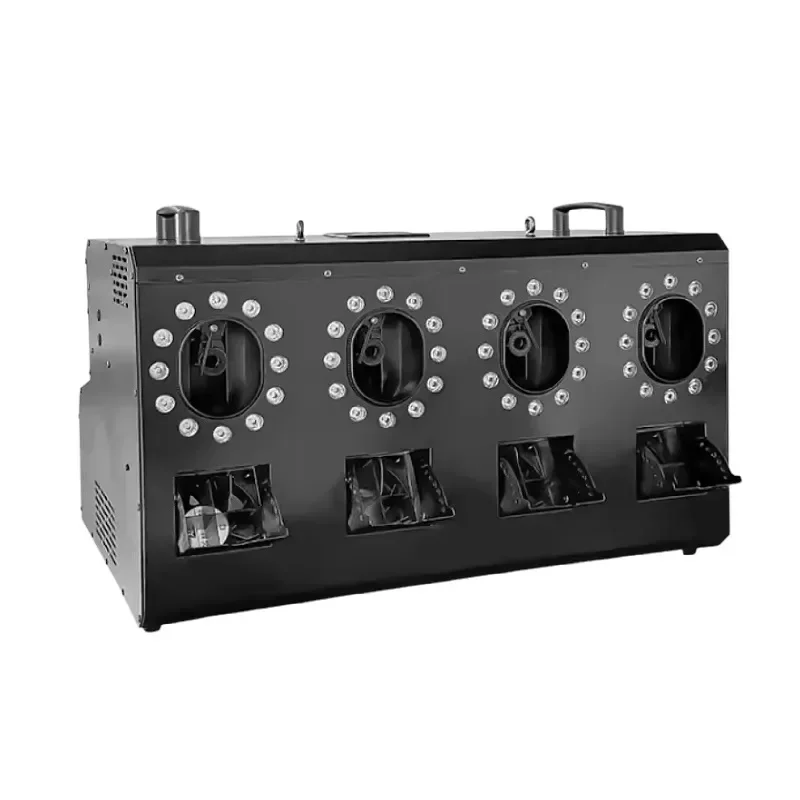 

4-Hole Stage Fog & Haze Machine DMX512 Controlled Smoke Bubble for Weddings
