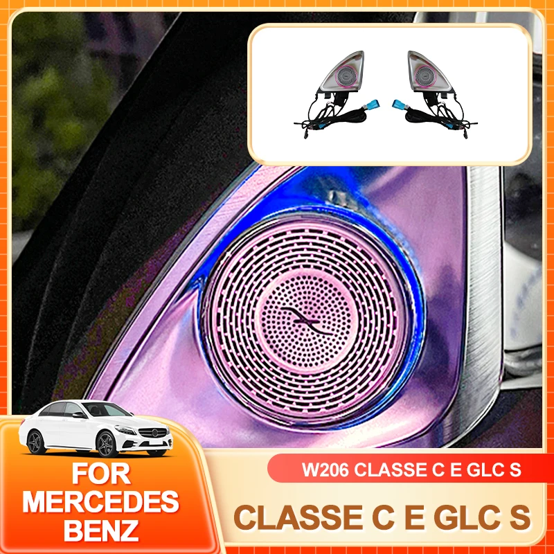 

Interior Mouldings 64 Colors 4D Rotating Tweeter Speaker For Mercedes Benz W213 W205 X253 W222 W223 W206 C/E/GLC/S-Class Car 3D