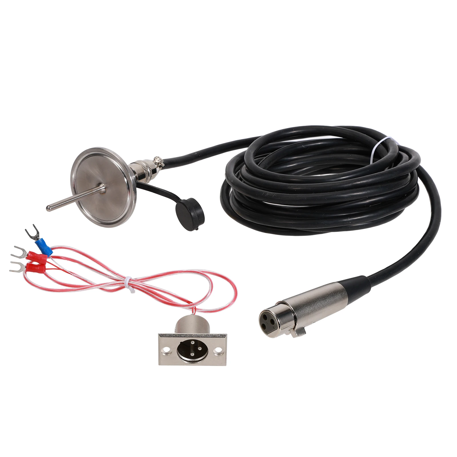 

Зонд температуры пивоварения 1,5-дюймовый датчик жидкости RTD с тройным зажимом Pt100, силиконовый плетеный кабель с предварительно собранным креплением на панели XLRCON-M