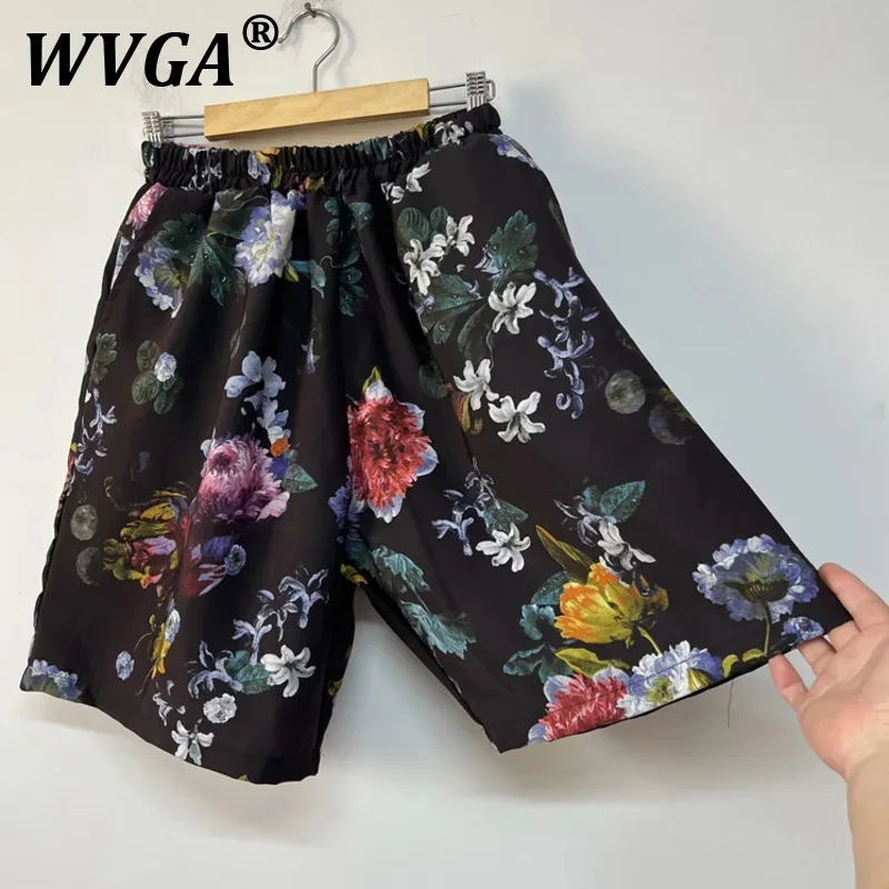 

WVGA, весна-лето, новые мужские брюки Tide Techwear с принтом, китайская ниша, модный дизайн, трендовые свободные повседневные брюки средней длины, Ins W7537