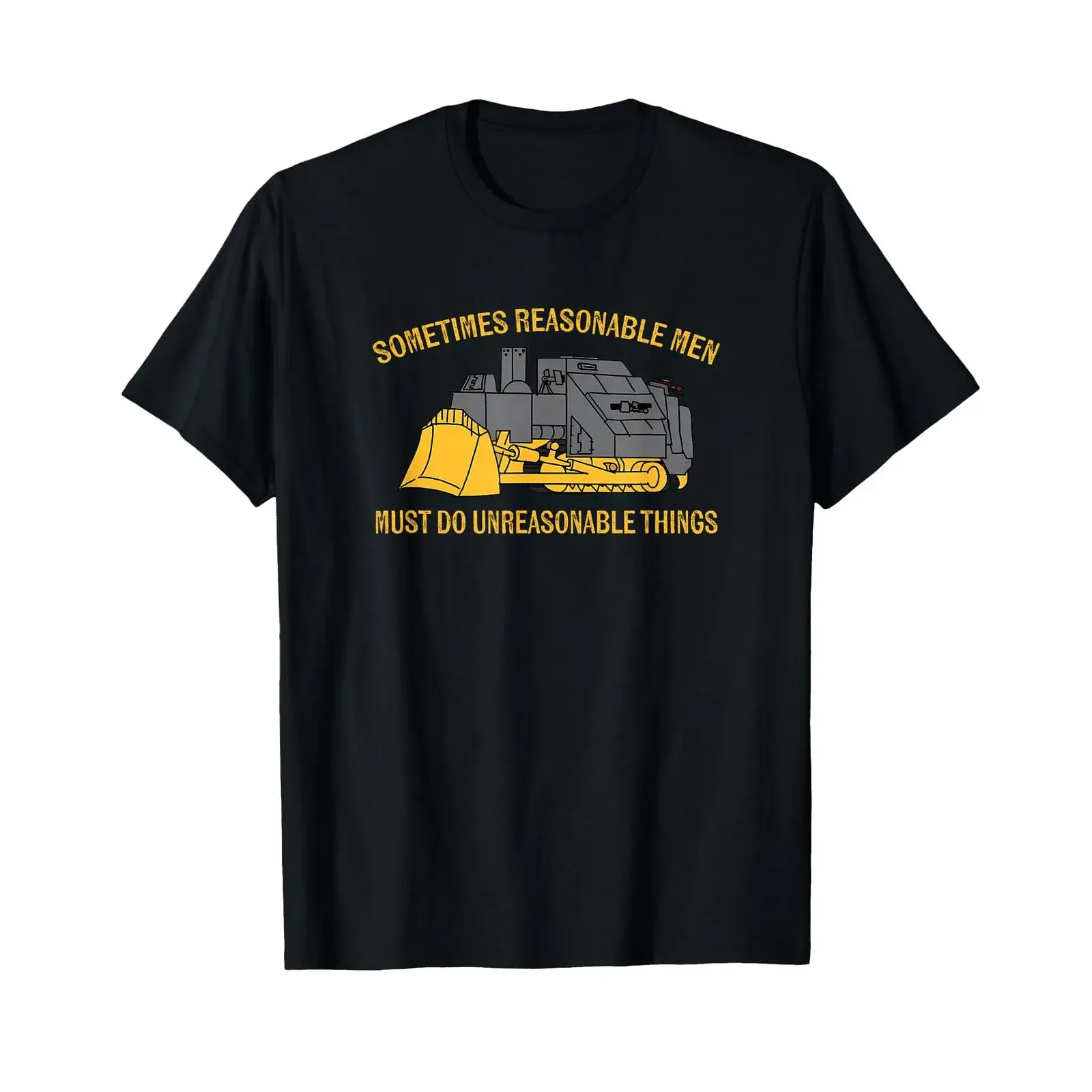 The Dapper Lion Heemeyer Bulldozer Equipment Heavy Machinery Reasonable Men T Shirt Small Black vintage Washed Comfortable