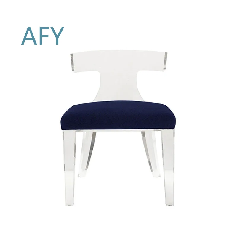 Acrylic Transparent Modern Minimalist Dining Chair for Contemporary Home Decor Designer Desk Chair for Model Room