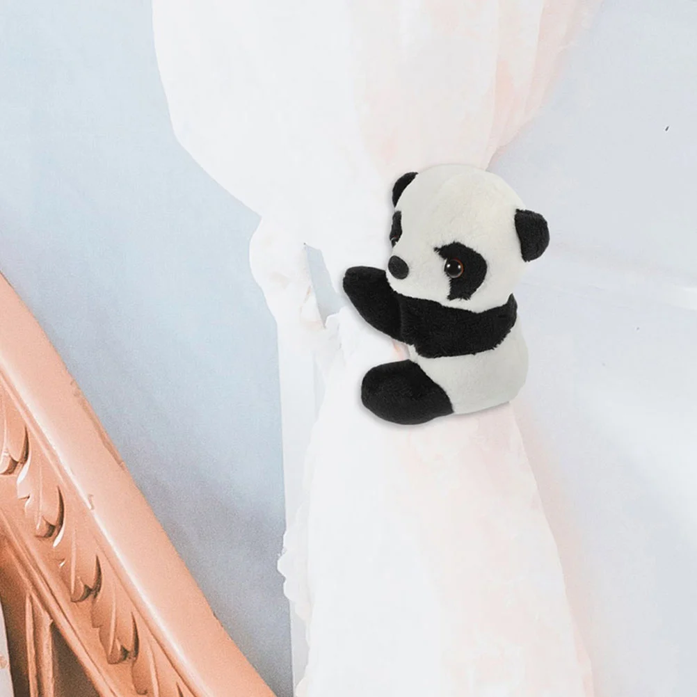 2 Pcs Panda Clip Animal for Memo Hug Mini Note Photo Pp Cotton Short Plush