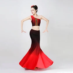 Lady Chinese wind Dai dance performance dress art test dress performance dress girl peacock dance skirt practice gong skirt