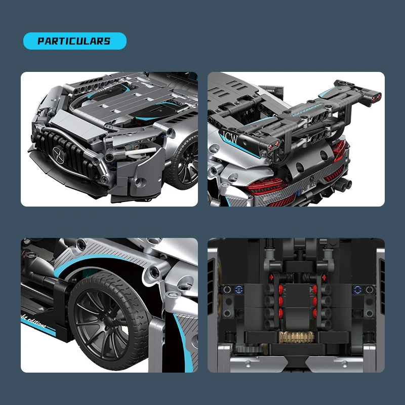 Technical Racing Car Amg Gt 50 1:14 Vehicle Moc Brick Building Block Constructor For Adult Toys Christmas Gift For Kids 1466pcs