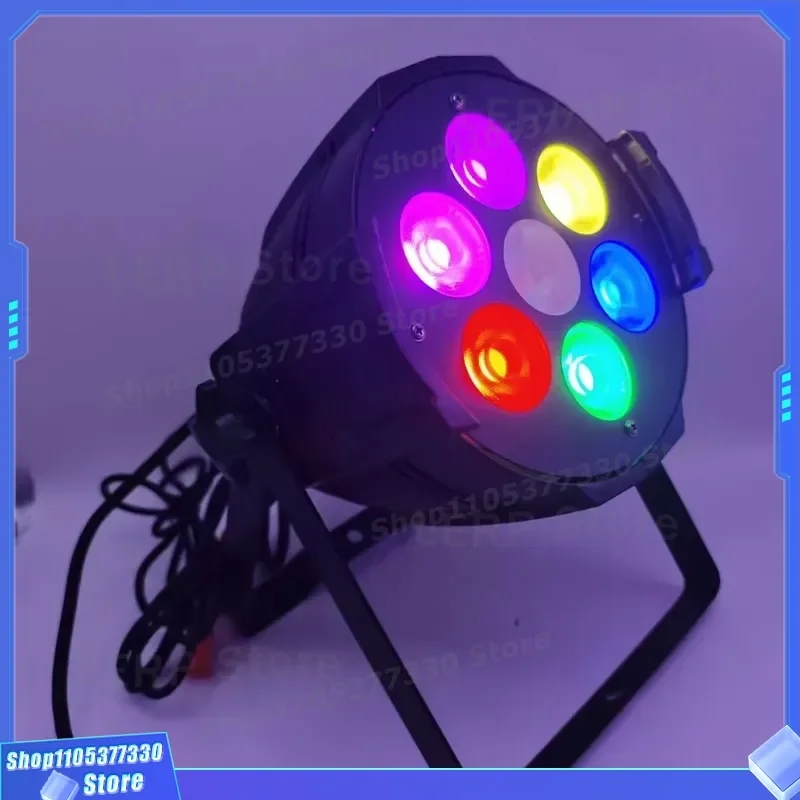 7X50W COB LED Par Light RGBW DMX512 Stage Lighting for Club Disco Party Theatre Professional Wash Effect DJ Equipment DMX512