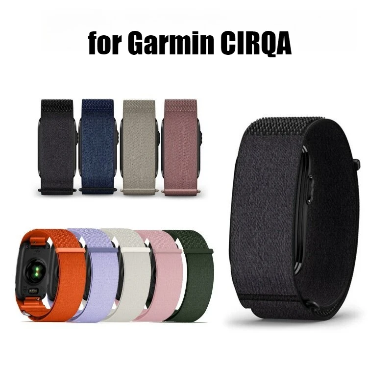 Straps for Garmin CIRQA Smart Band Sports Woven Nylon Loop Adjustable Straps replacement Wristband Case Garmin CIRQA accessories
