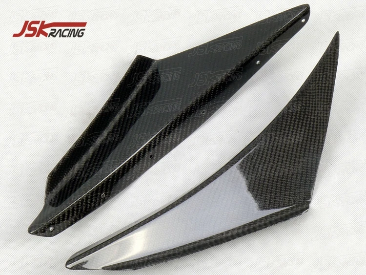 CARBON FIBER FRONT BUMPER CANARD for 2003-2005 MITSUBISHI LANCER EVOLUTION EVO 8 - view 5