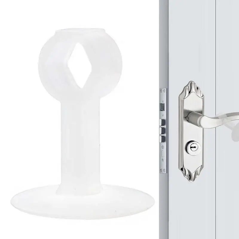 Anti-Collision Door Knob Shield Silicone Suction Wall Protector Door Stoppers Home Supplies No Drilling Waterproof Door Catch