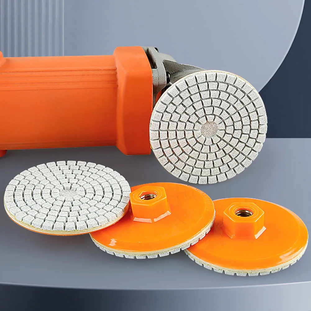 Parts Polishing Pad Wear-resistance Concrete Diamond Flexibility Safe Spiral Stable 3 Inch 80mm Abrasive Grinding