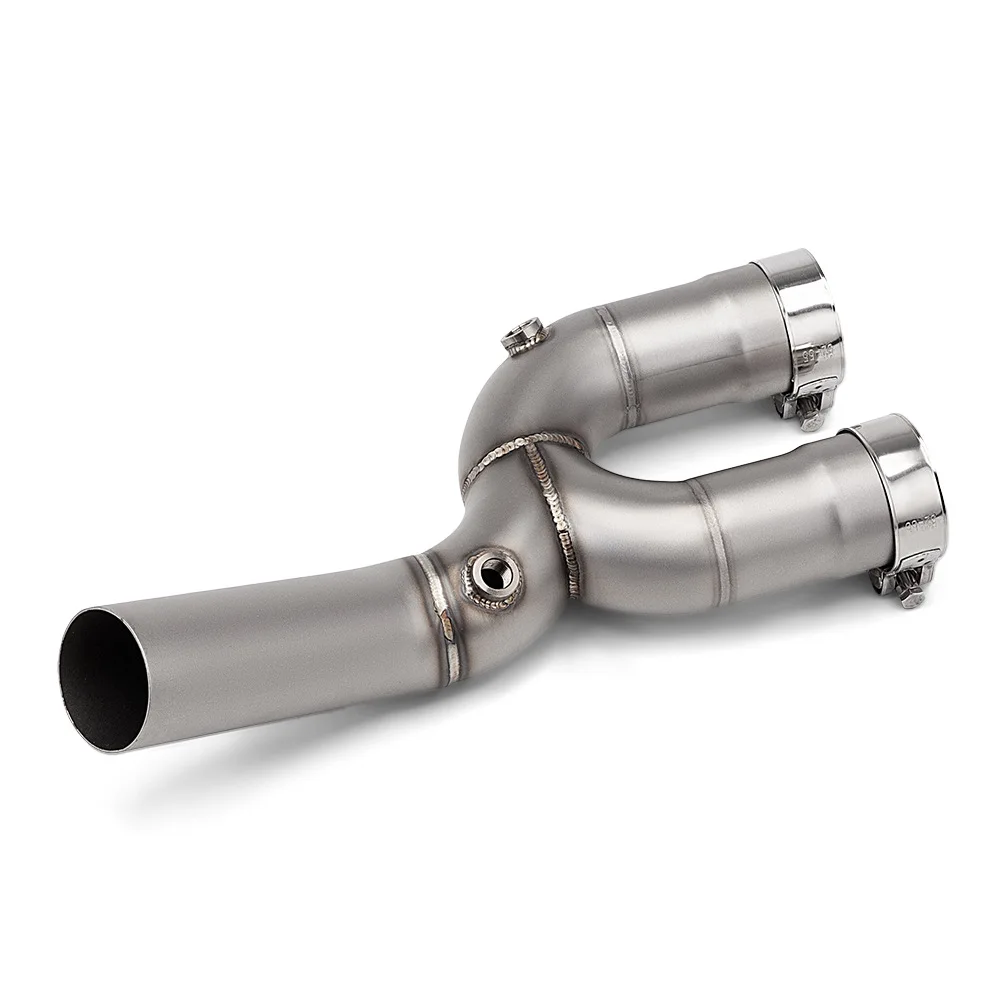 

For Yamaha R1 R1M MT10 2015-2022 YZF-R1 MT-10 Escape Motorcycle Exhaust System Middie Link Pipe 51MM Slip-On Connecting Pipe