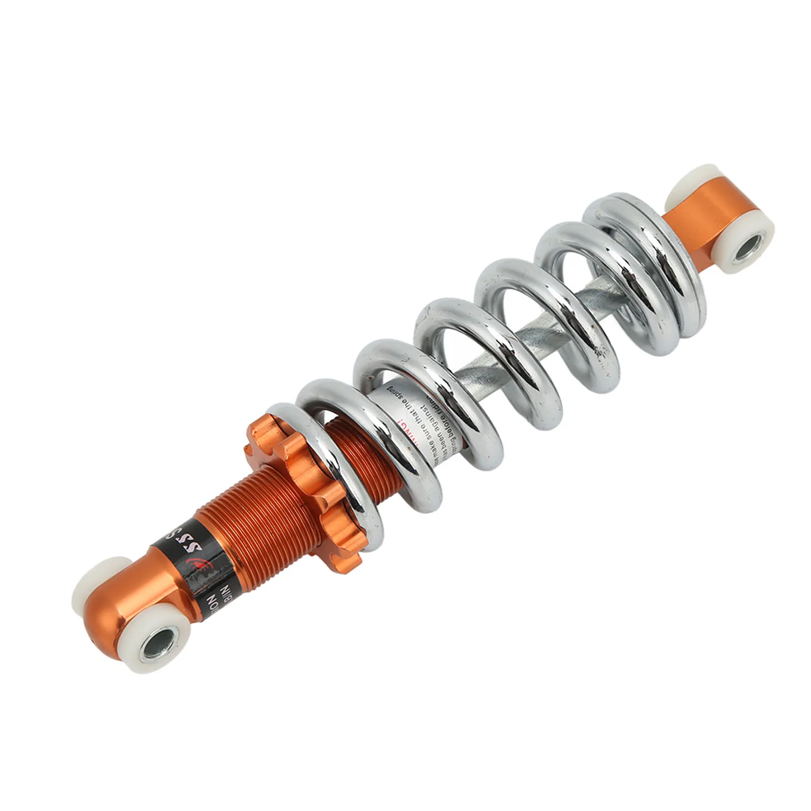 190mm Motorcycle Shock Absorber 1200lbs Loading Orange Universal Adjustable Damper for Scooter Moped Motorcycle Suspension Shock