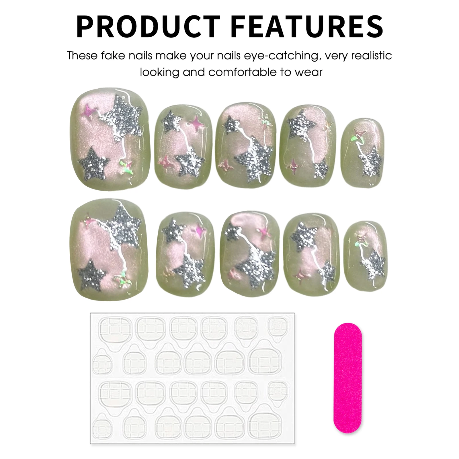10 Stück handgefertigte Press- – Nail Art Xs Bewertung und Preis
