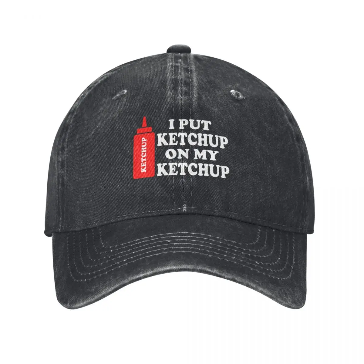 I put Ketchup on my Ketchup Baseball Cap Visor Luxury Man Hat Sunscreen Hood Sun Hats For Women Men's