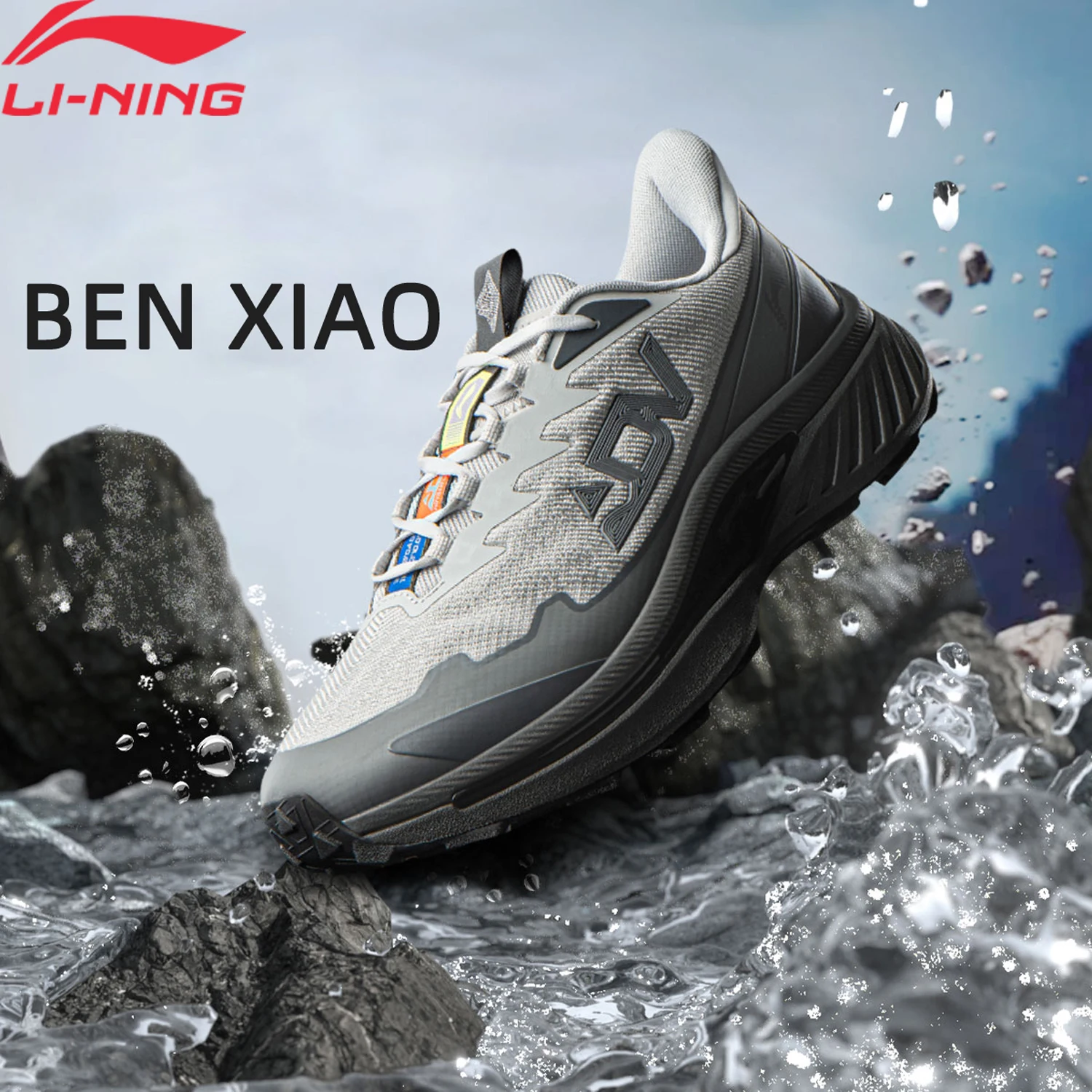 Li-Ning メンズ BEN XIAO トレイル ランニング シューズ LN DWR 撥水性 通気性 サポート力のある安定した裏地 マウンテン スニーカー ARNV015