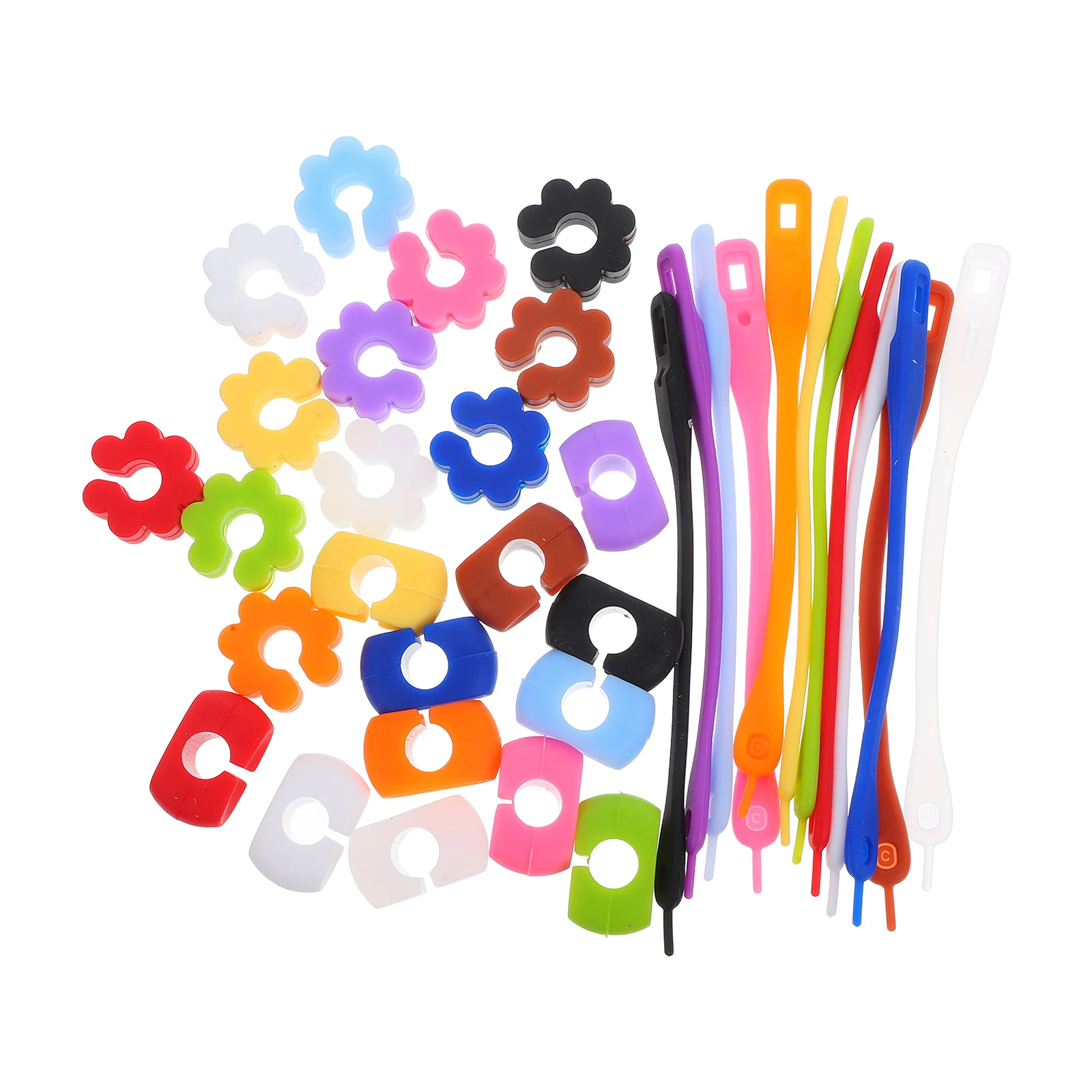 

36 Pcs Glass Markers Reusable Silicone Creative Shaped Drink Labels for Glasses Party Supplies Decorative Cup Accessories