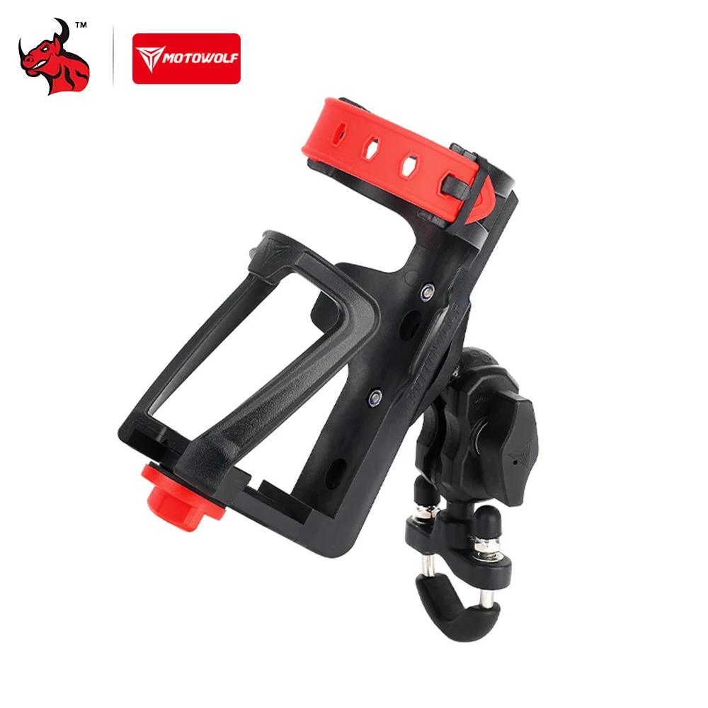 

Motorbike Cup Holder Installation Simple Adjustable Water Bottle Beverage Cup Holder Bicycle Motorcycle Modified Bracket