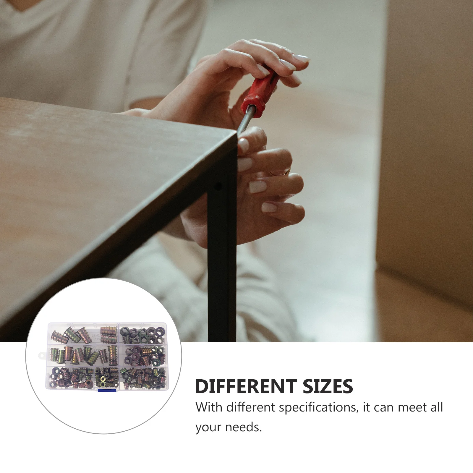 

Набор гаек, 120 шт., прочные мебельные Т-образные гайки, алюминиевые вставные гайки, монтажная гайка с резьбой для применения из массива дерева