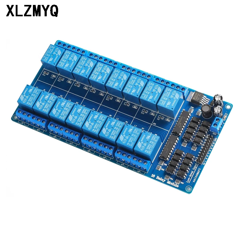 5V 12V 16 Channel Relay Module Expansion Board W/ Optical Coupler Control Wifi Relay Output 16-way Relays Modul for Arduino