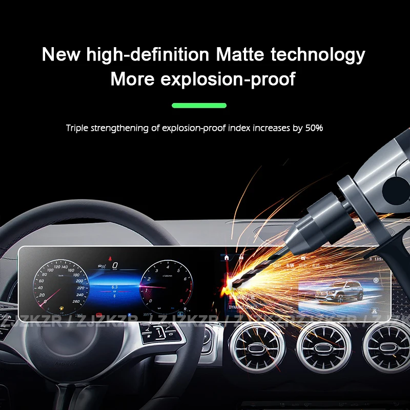 Tempered Glass Screen Protector for Mercedes-Benz GLB 200 220 AMG 35 2022-2025 Car LCD GPS Navigation Display Screen Accessories view 5