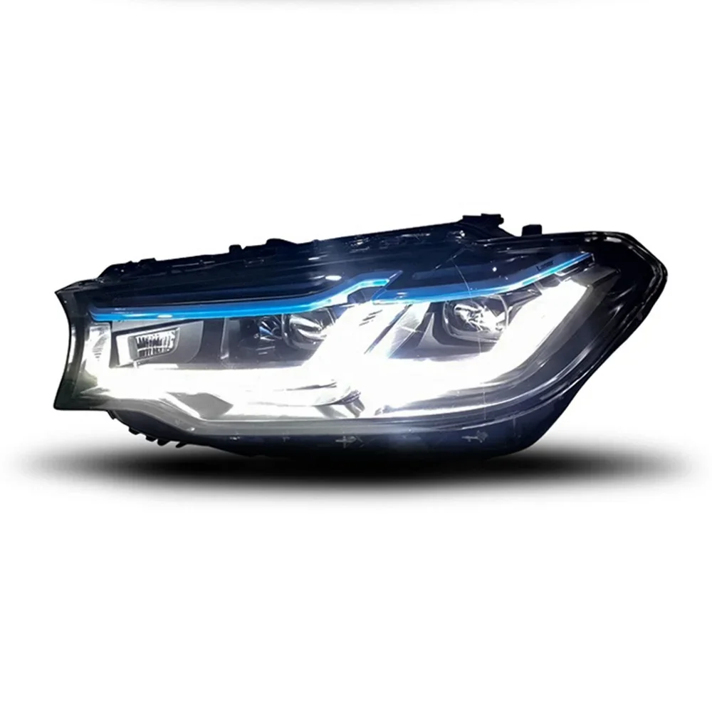 Car Head Lamp For BMX 5Series G30 G38 M5 Style Laser Taillight Assembly Signal Turning High Low Beam Plug And Play Accessories