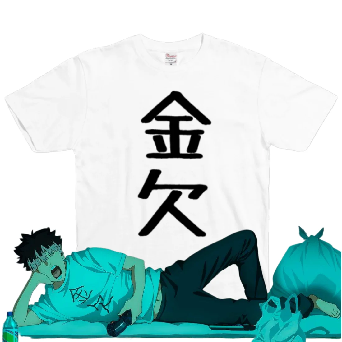 Gen Narumis Woche im Büro Cosplay Kinketsu Anime Kaiju No. 8 T-Shirt aus 100 % Baumwolle, Unisex, Herren- und Damen-T-Shirt, Y2k-T-Shirt, Fans-Tops